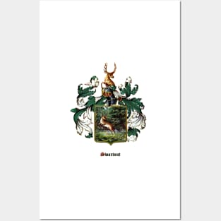 Swartout Family Coat of Arms and Crest Posters and Art